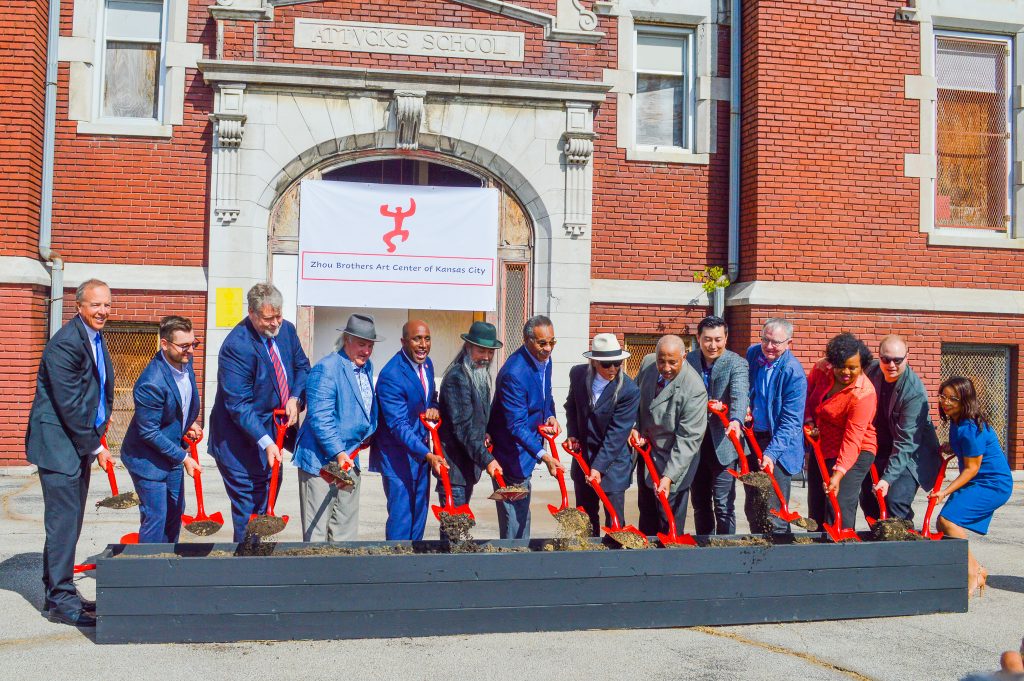 Zhou Brothers Groundbreaking ceremony with Inclusion team