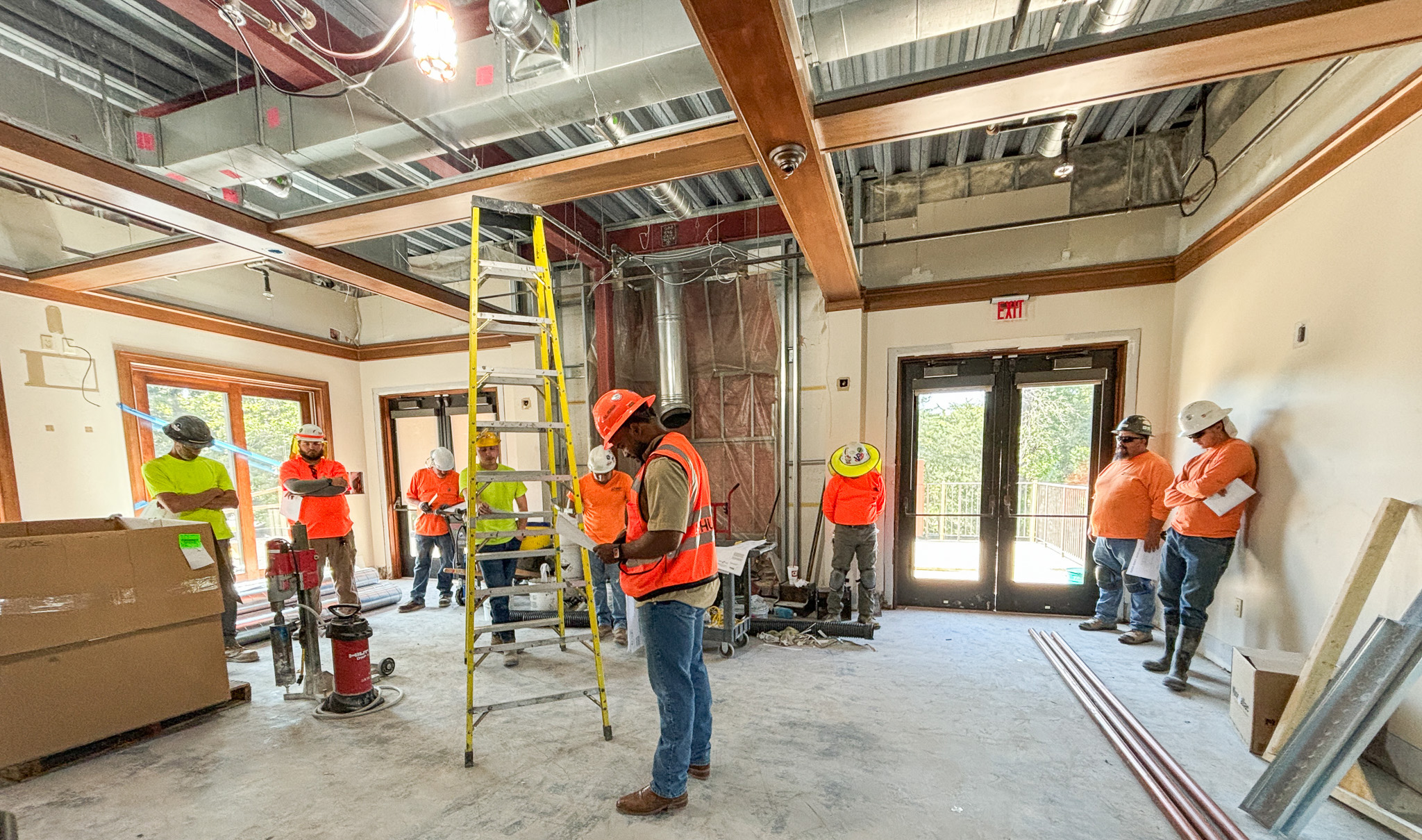 Construction Suicide Prevention Standdown at Carriage Club an A.L. Huber jobsite